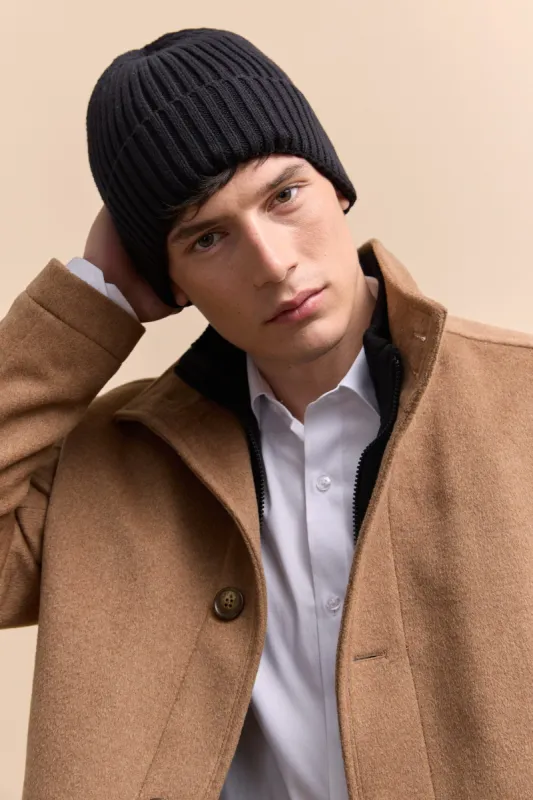 Rib beanie hat sold by Tristan Style
