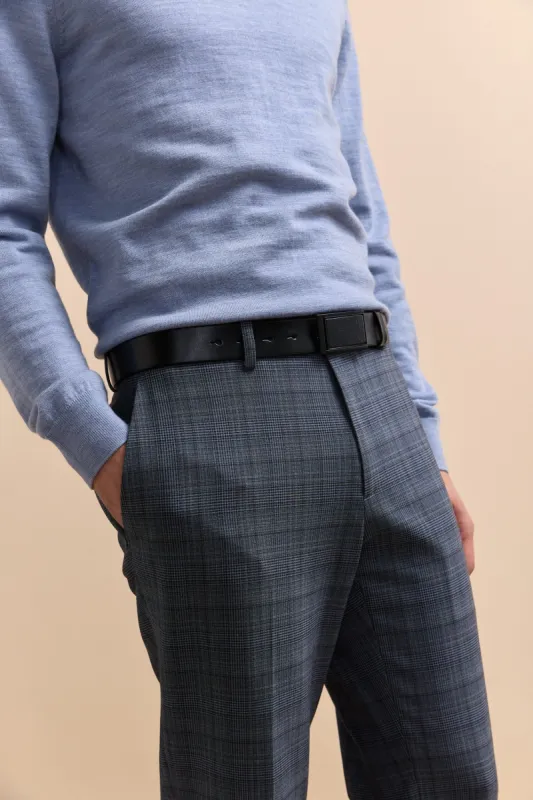Plate buckle leather belt sold by Tristan Style