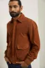 Suede bomber jacket sold by Tristan Style
