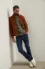 Suede bomber jacket sold by Tristan Style