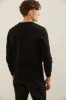 Jacquard Front Crew Neck Sweater sold by Tristan Style