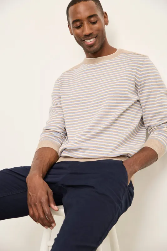 Multi Stripe Crew Neck Sweater sold by Tristan Style