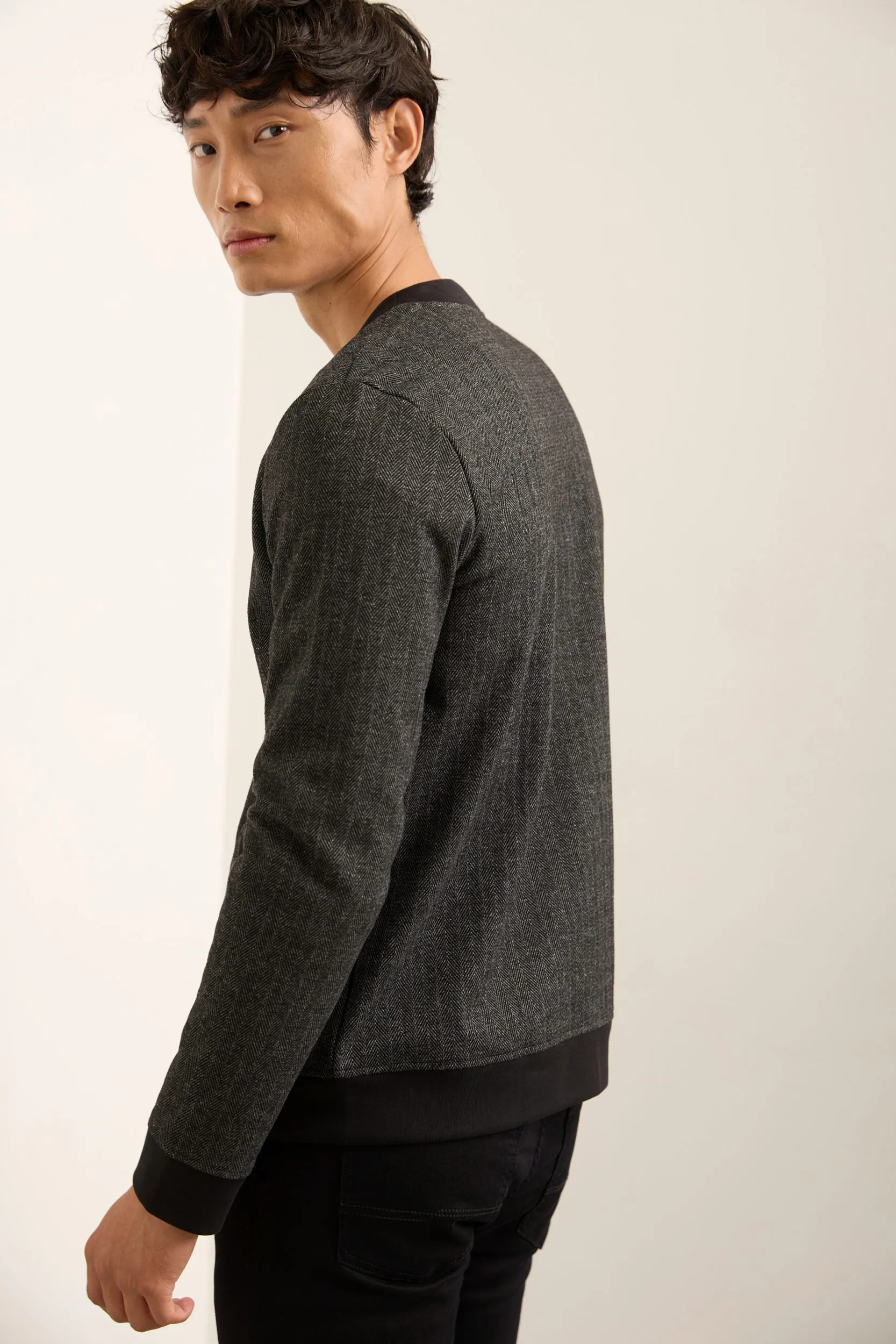 Herringbone Pattern Cardigan sold by Tristan Style product image thumbnail 2