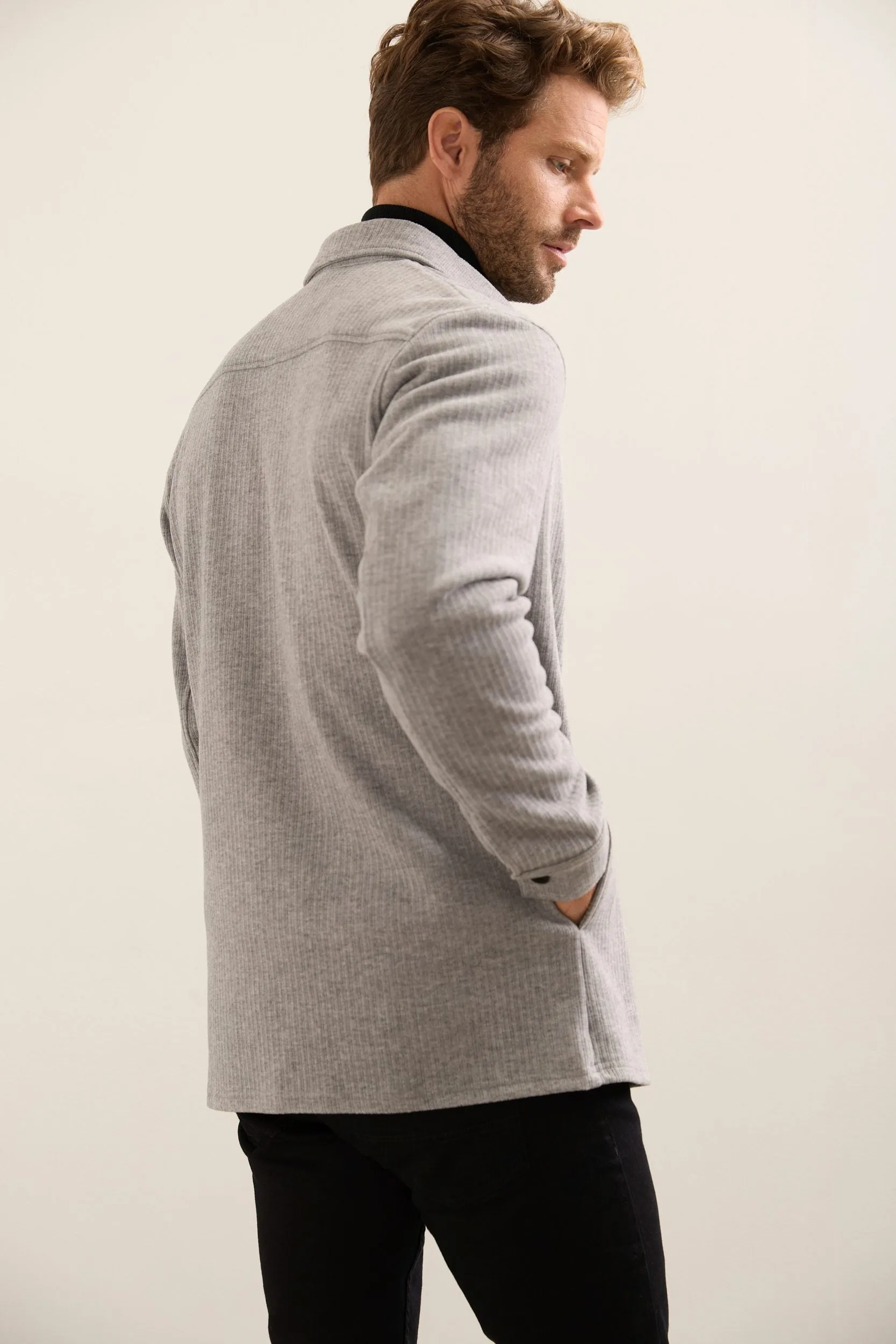 Comfort Fit Overshirt With Hidden Pockets sold by Tristan Style product image thumbnail 2