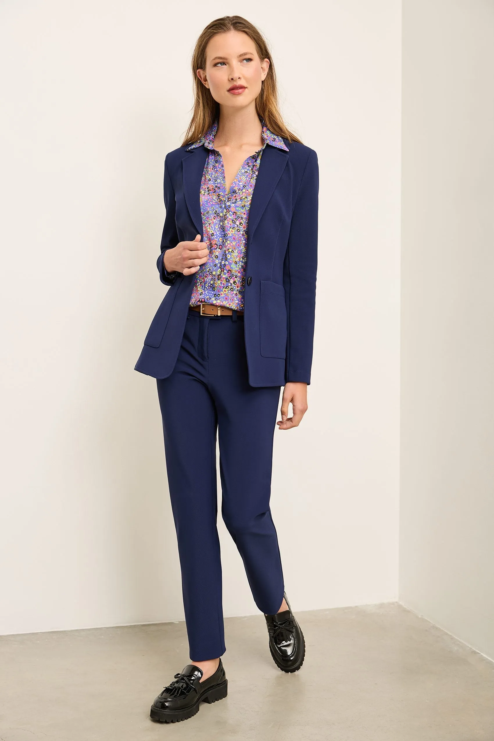 Sport Chic Fitted Blazer With Applied Pockets sold by Tristan Style product image thumbnail 2