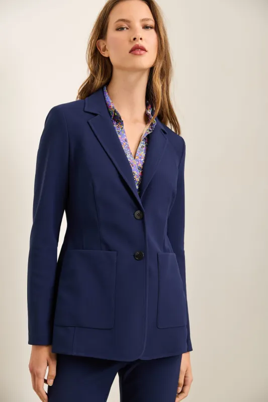 Sport Chic Fitted Blazer With Applied Pockets sold by Tristan Style