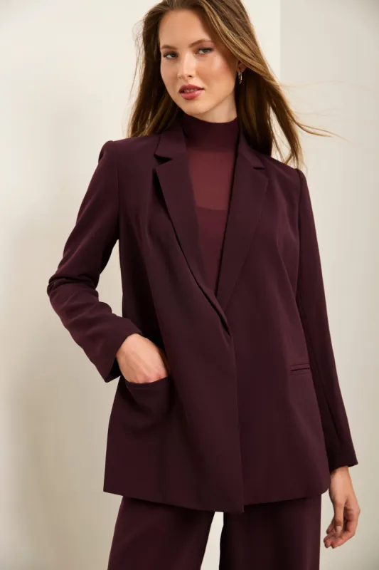 Fluid Blazer With Belt sold by Tristan Style