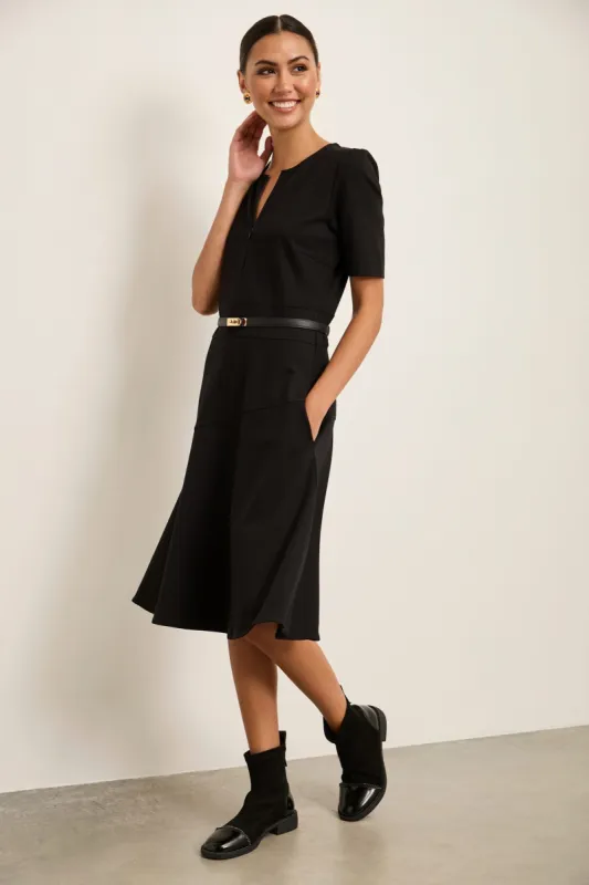 Fit & Flare Ponte Dress sold by Tristan Style