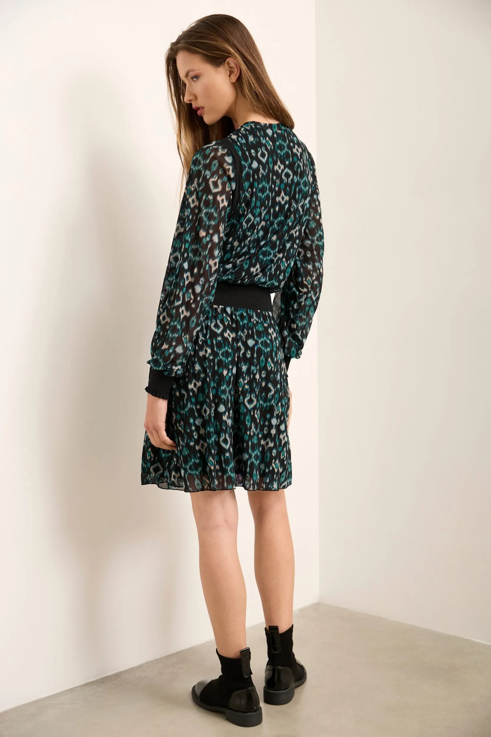 Printed Micro Mesh Dress sold by Tristan Style product image thumbnail 2