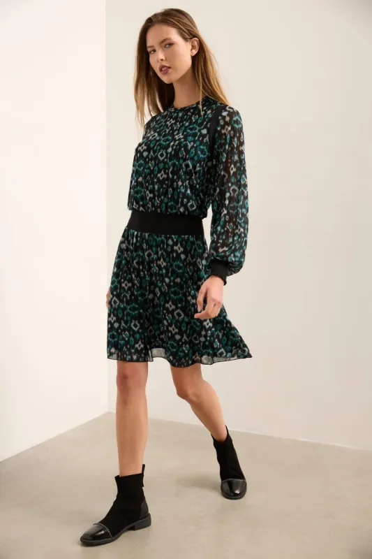 Printed Micro Mesh Dress sold by Tristan Style