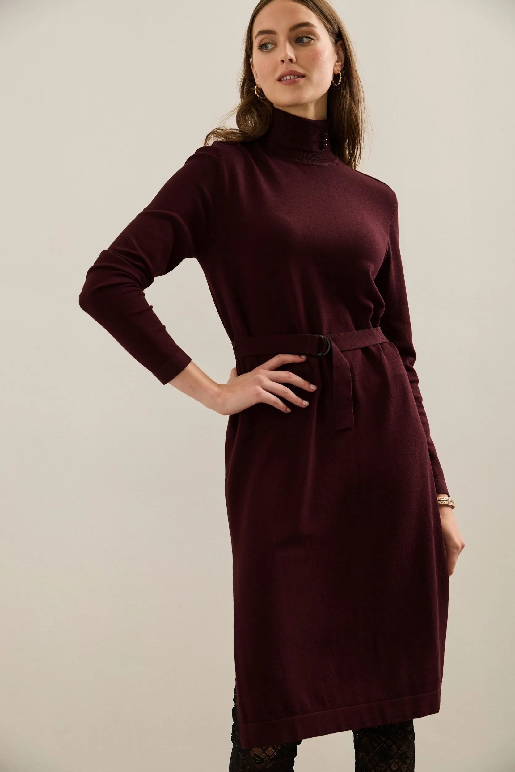 Knitted Dress With Belt sold by Tristan Style product image thumbnail 2