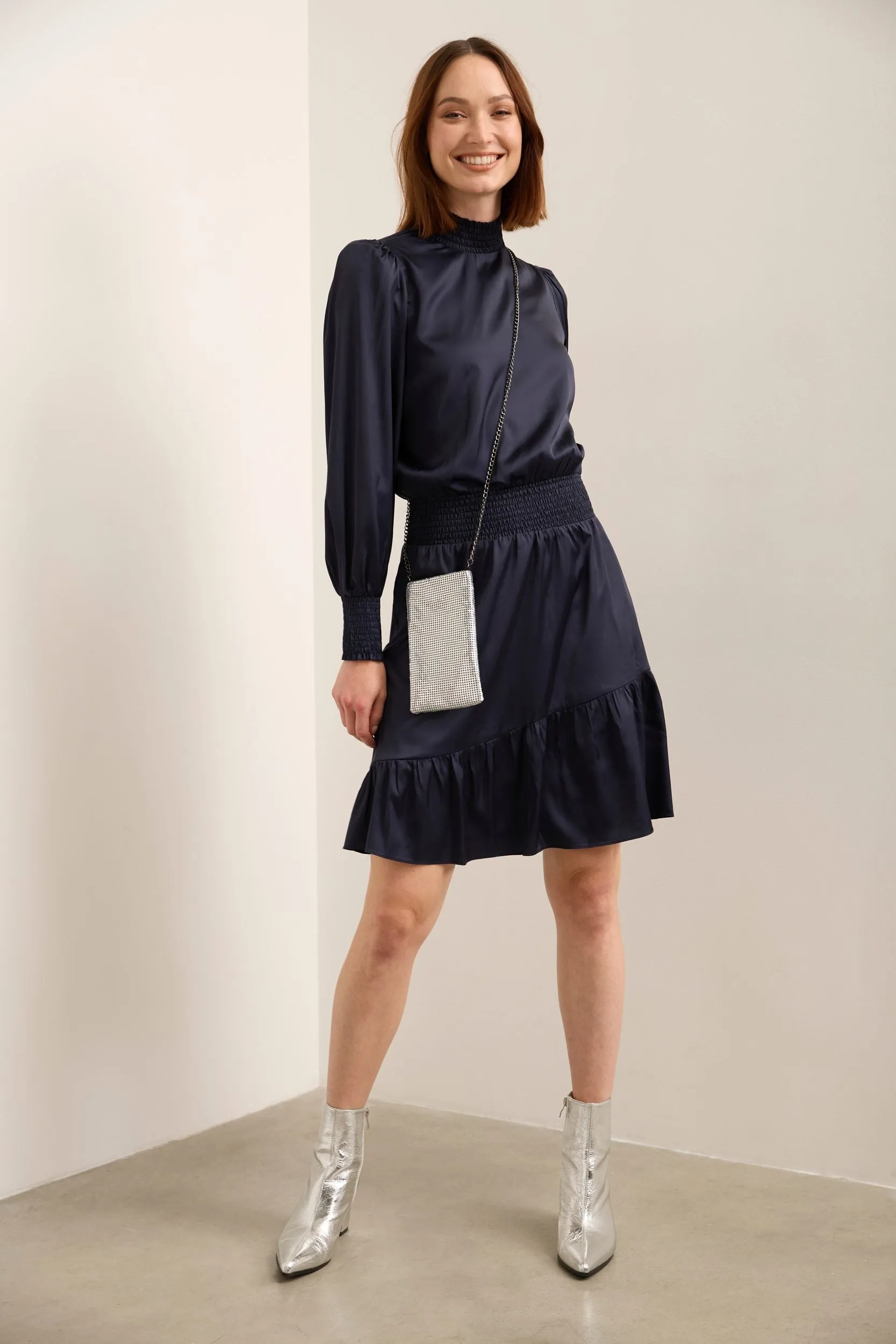 Dress With Frills & Puffy Sleeves sold by Tristan Style product image thumbnail 2