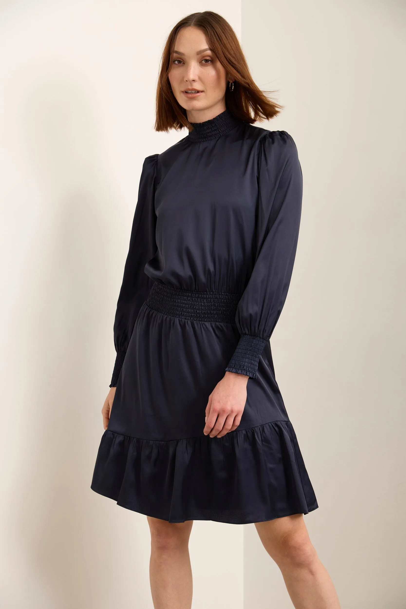 Dress With Frills & Puffy Sleeves sold by Tristan Style