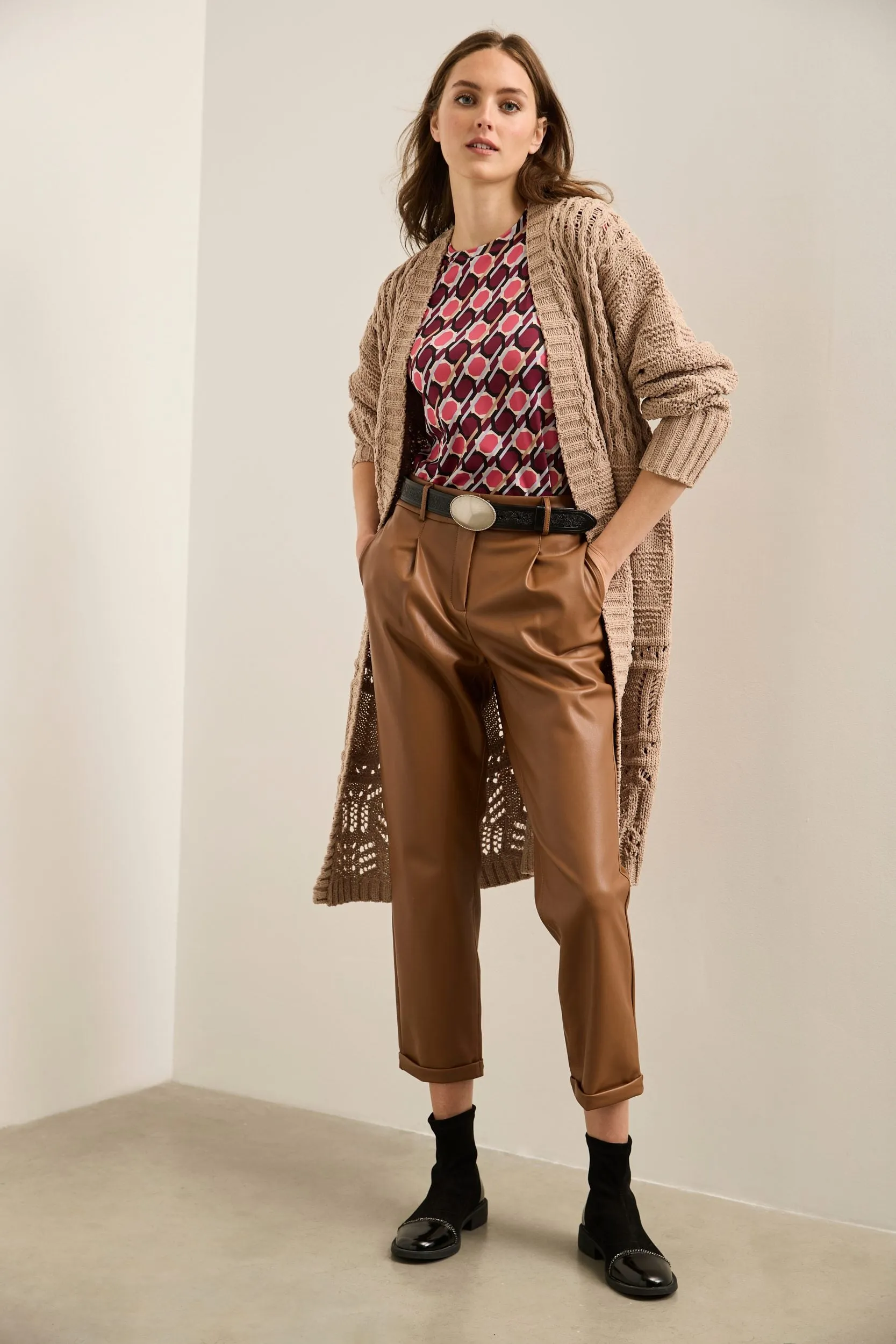 Long Textured Cardigan sold by Tristan Style product image thumbnail 2