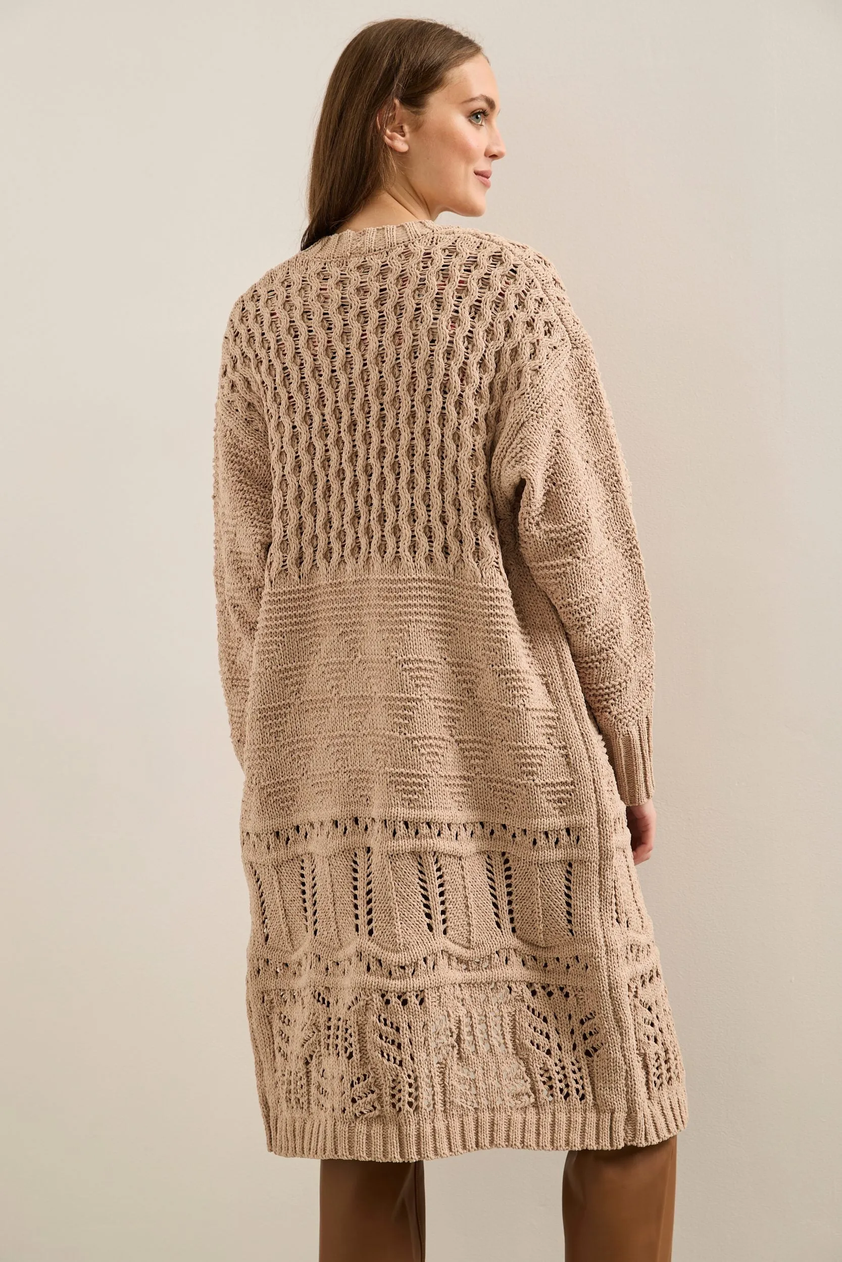 Long Textured Cardigan sold by Tristan Style product image thumbnail 3