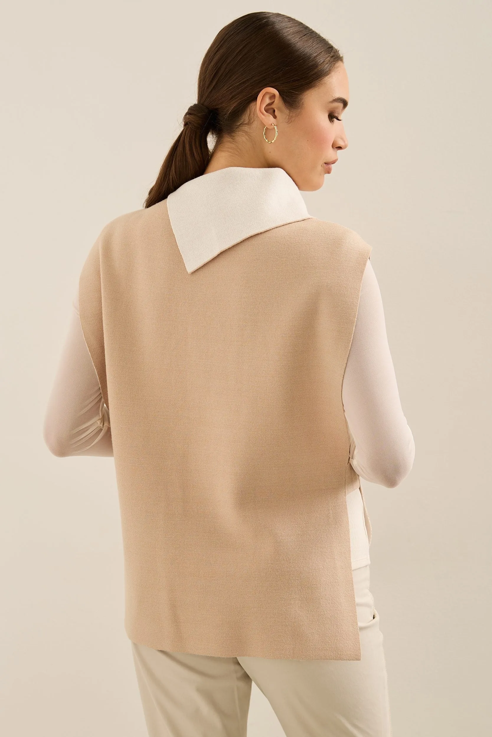 Turtleneck Sleeveless Sweater sold by Tristan Style product image thumbnail 2