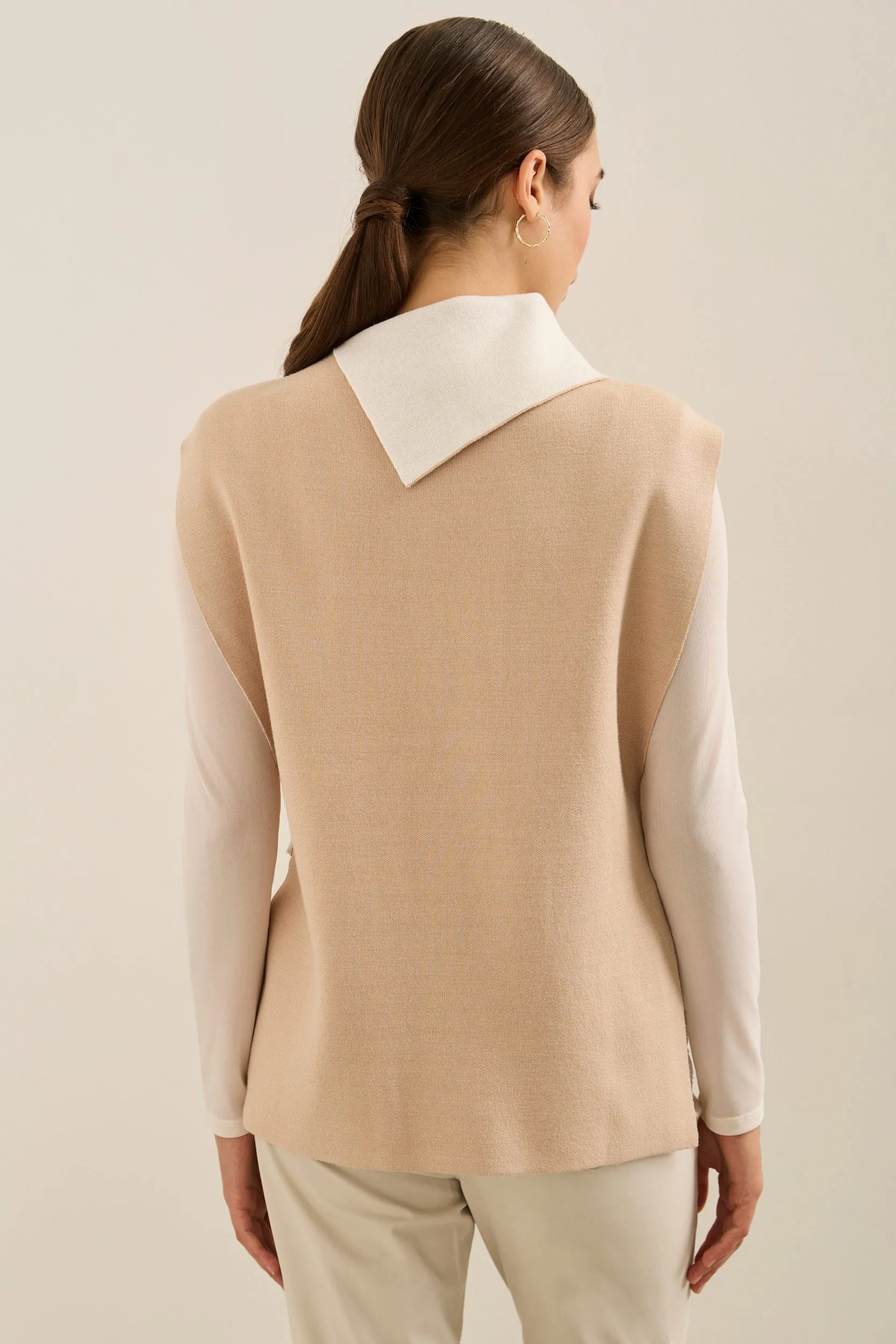 Turtleneck Sleeveless Sweater sold by Tristan Style product image thumbnail 3