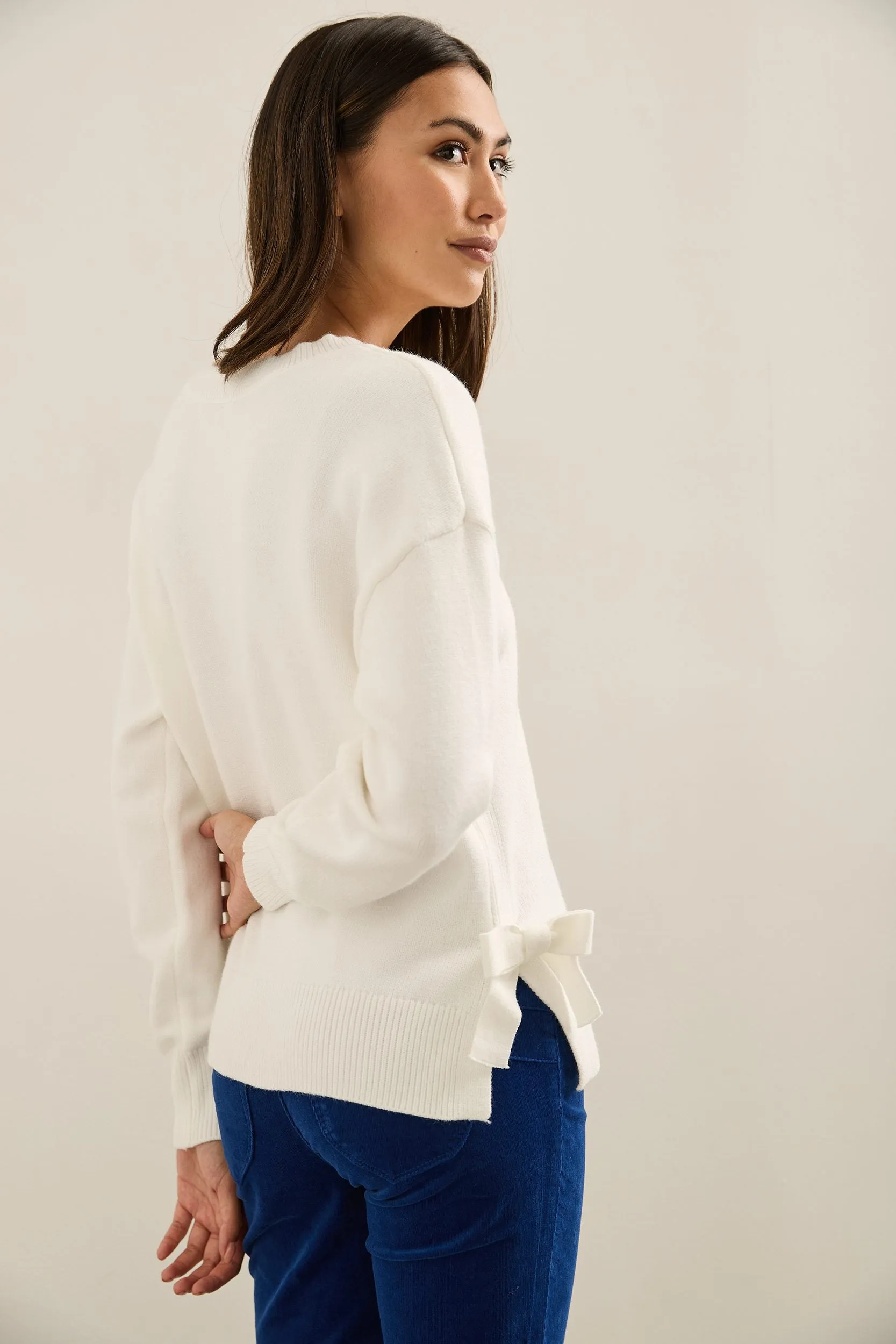 Sweater With Bows At Sides sold by Tristan Style product image thumbnail 2