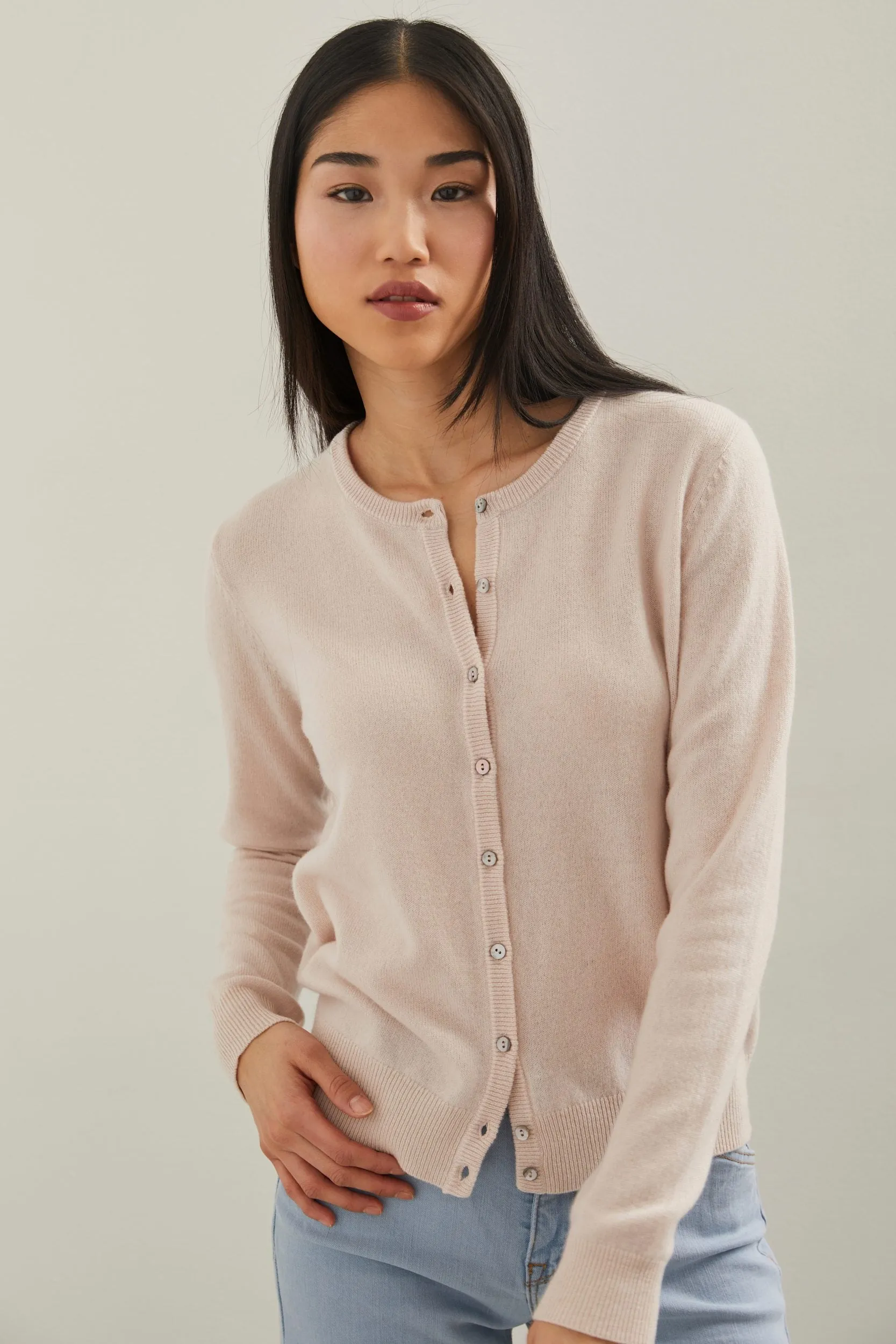 Cashmere cardigan sold by Tristan Style