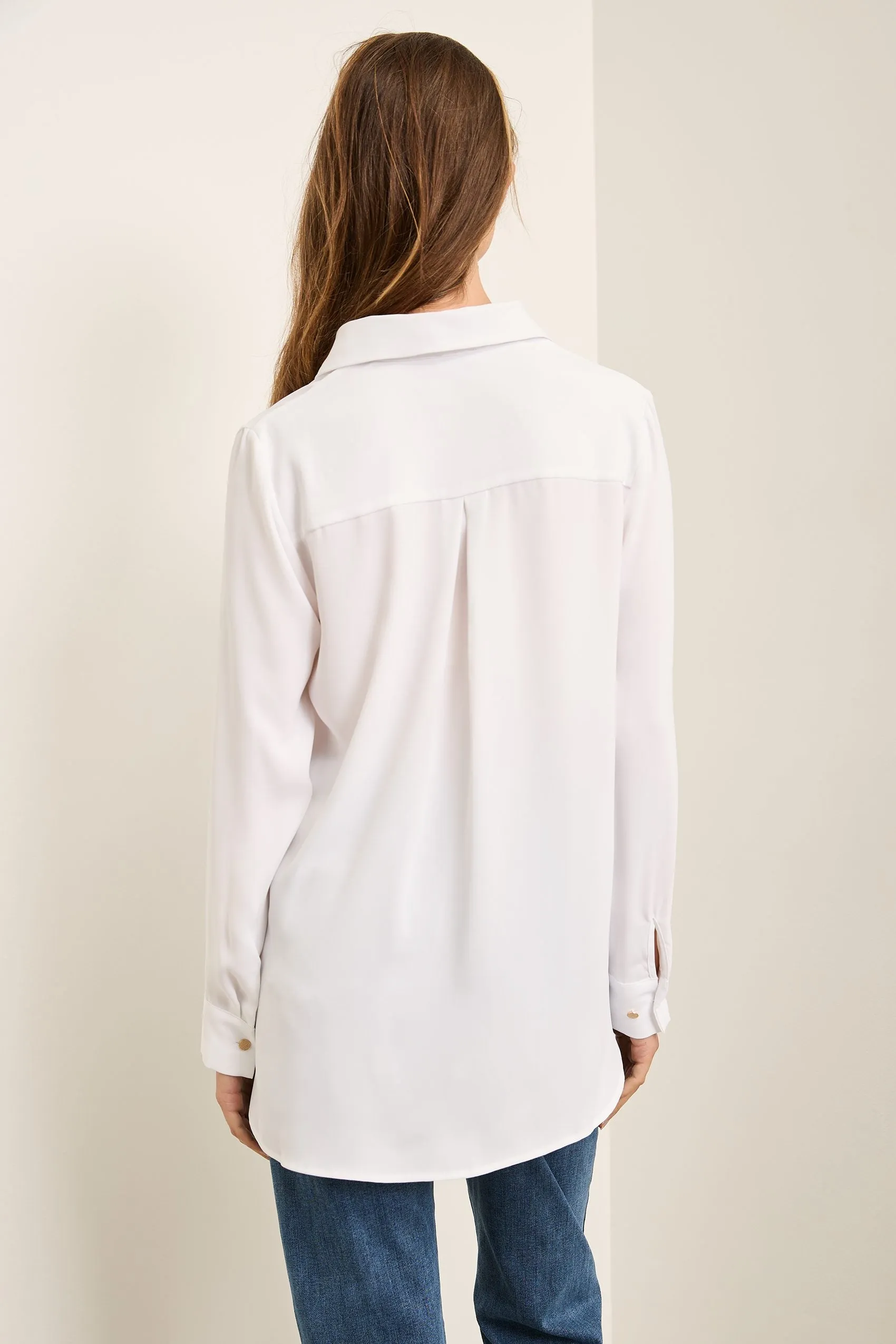 Oversized Blouse With Refined Buttons sold by Tristan Style product image thumbnail 3