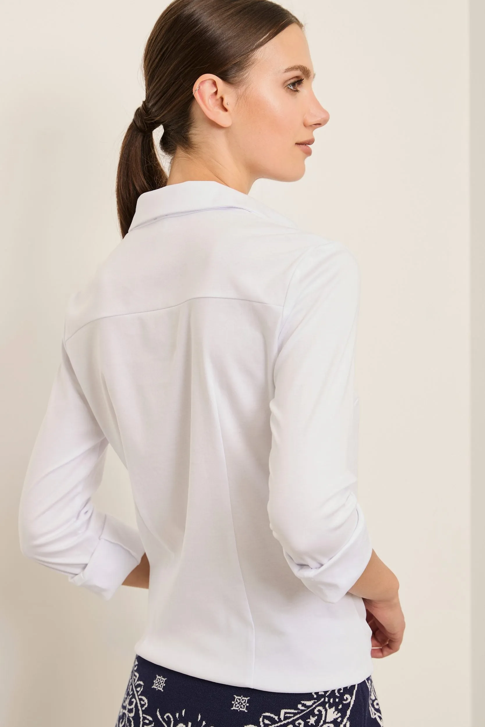 Fitted Mercerized Cotton Jersey Shirt sold by Tristan Style product image thumbnail 3