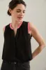 Sleeveless top with contrast detail sold by Tristan Style