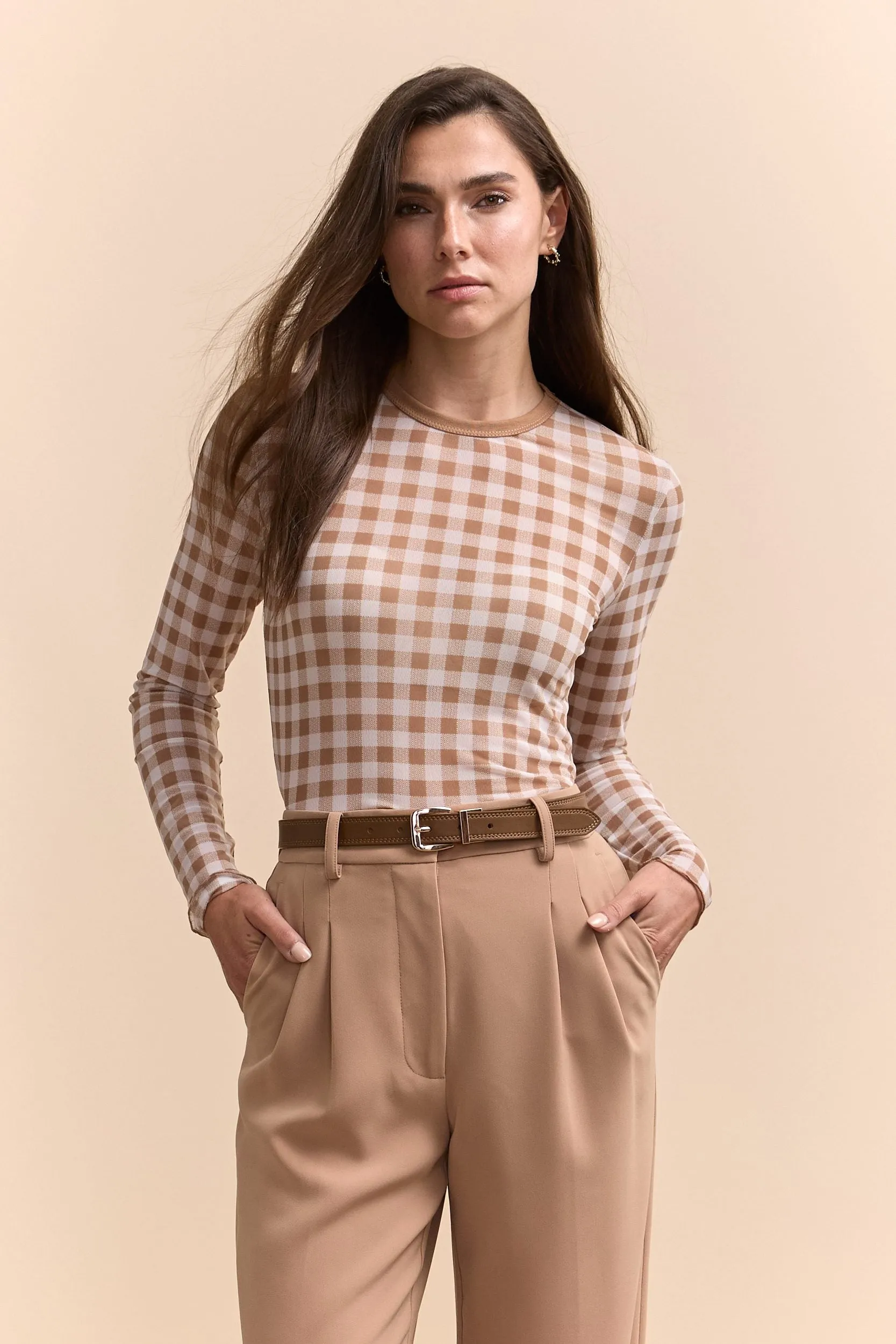 Printed mesh top sold by Tristan Style product image thumbnail 2