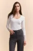 Jersey top with lace sleeve sold by Tristan Style