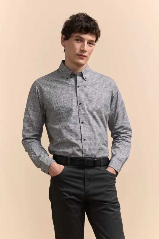 Semi-fitted pattern shirt sold by Tristan Style