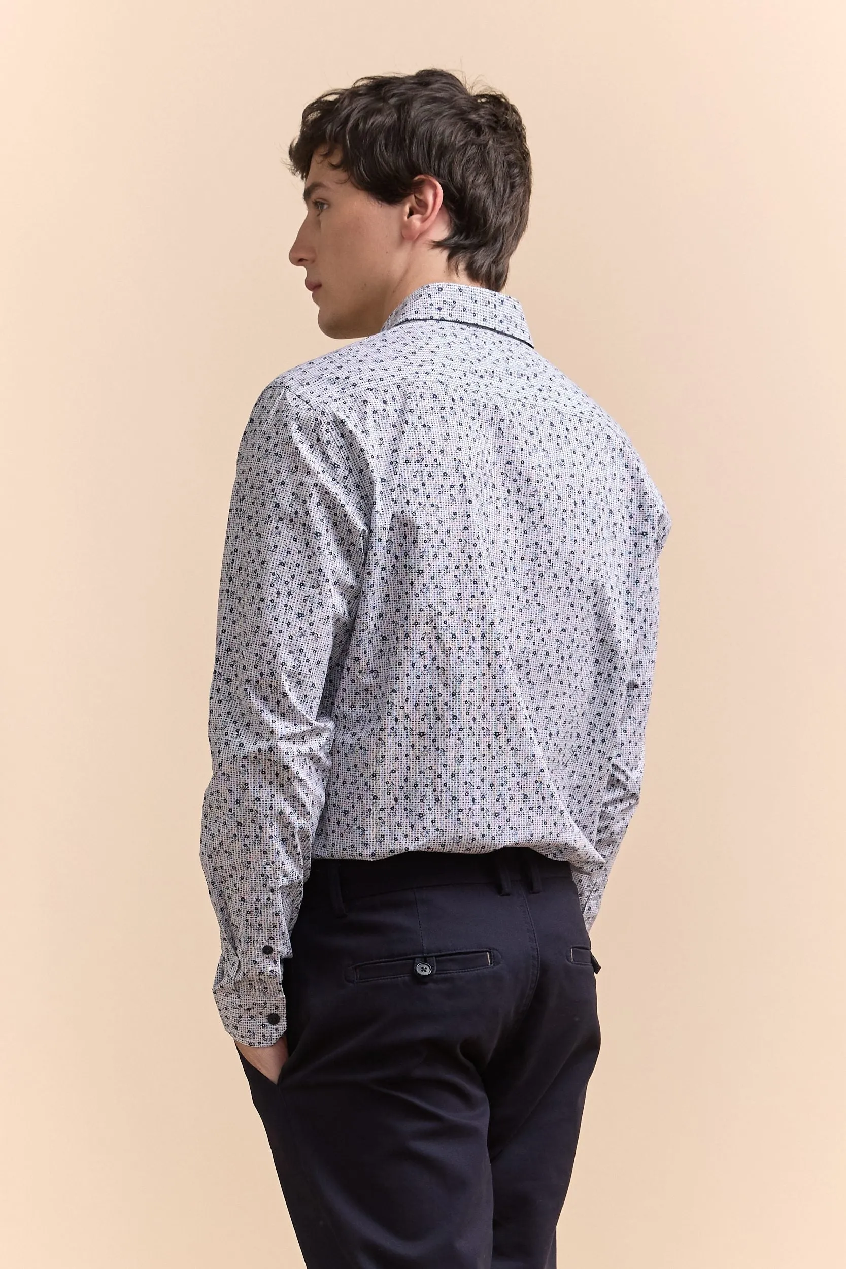 Semi-fitted pattern shirt sold by Tristan Style product image thumbnail 2