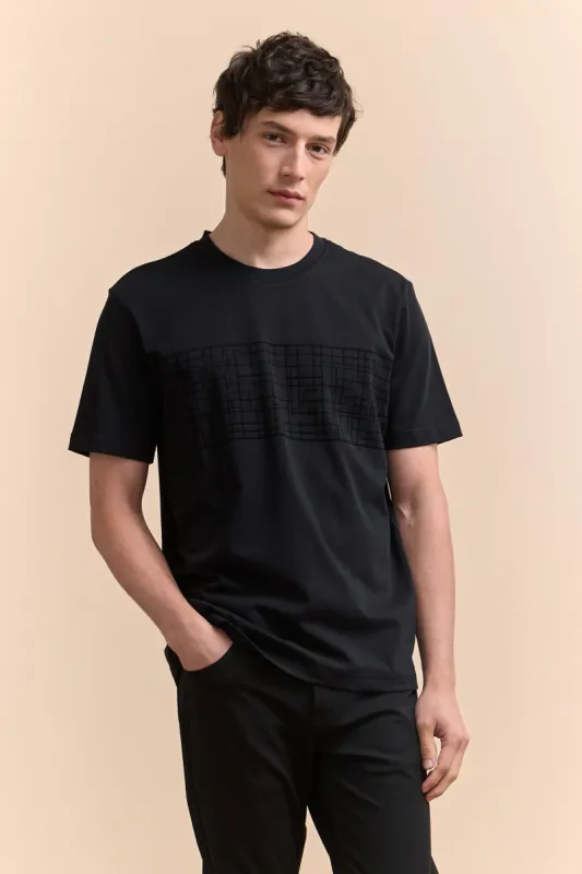 Flocking print t-shirt sold by Tristan Style