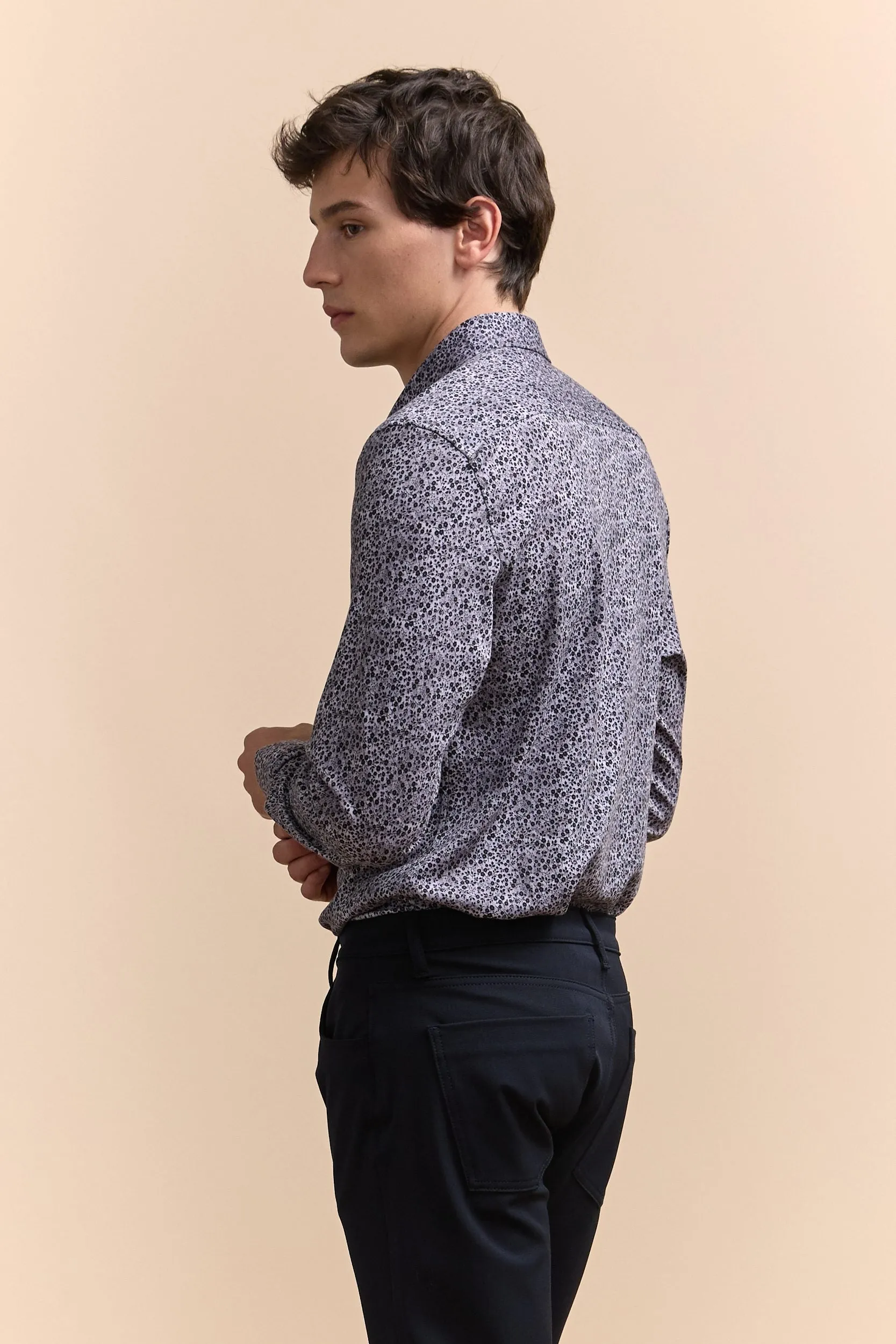 Extra-Fitted Jersey Shirt sold by Tristan Style product image thumbnail 2