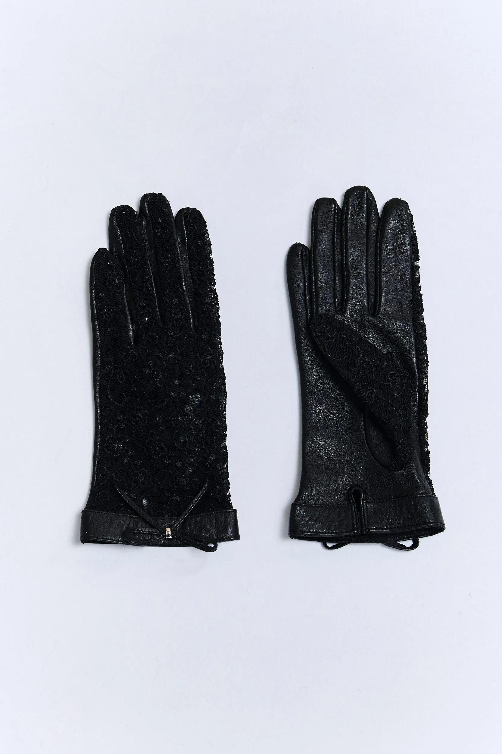 Lace and leather gloves sold by Tristan Style product image thumbnail 2