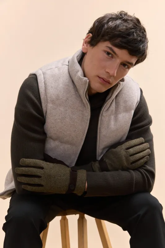 Fabric And Leather Gloves sold by Tristan Style