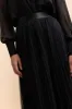 Pleated mesh and satin skirt sold by Tristan Style