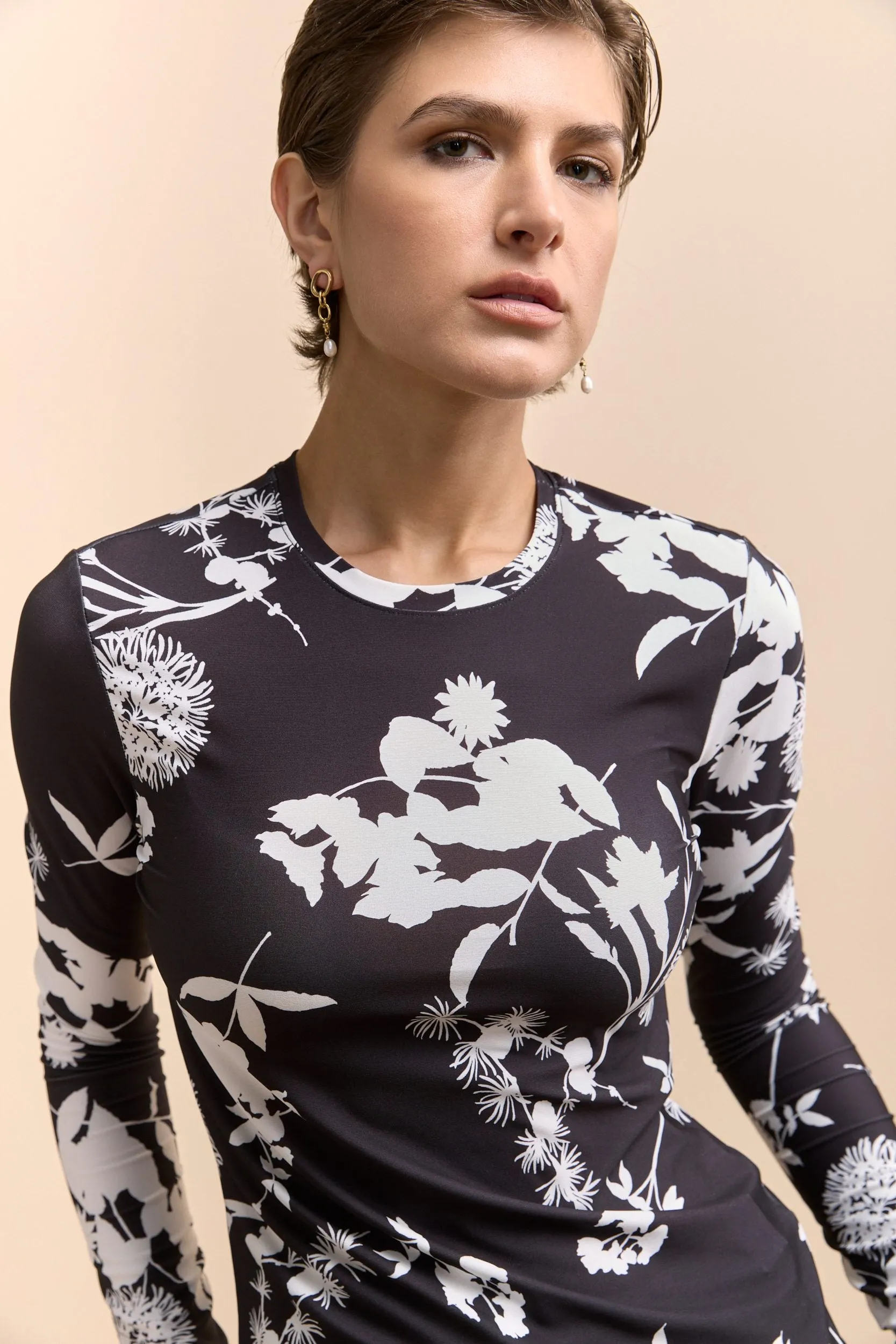 Printed long sleeve top sold by Tristan Style product image thumbnail 3