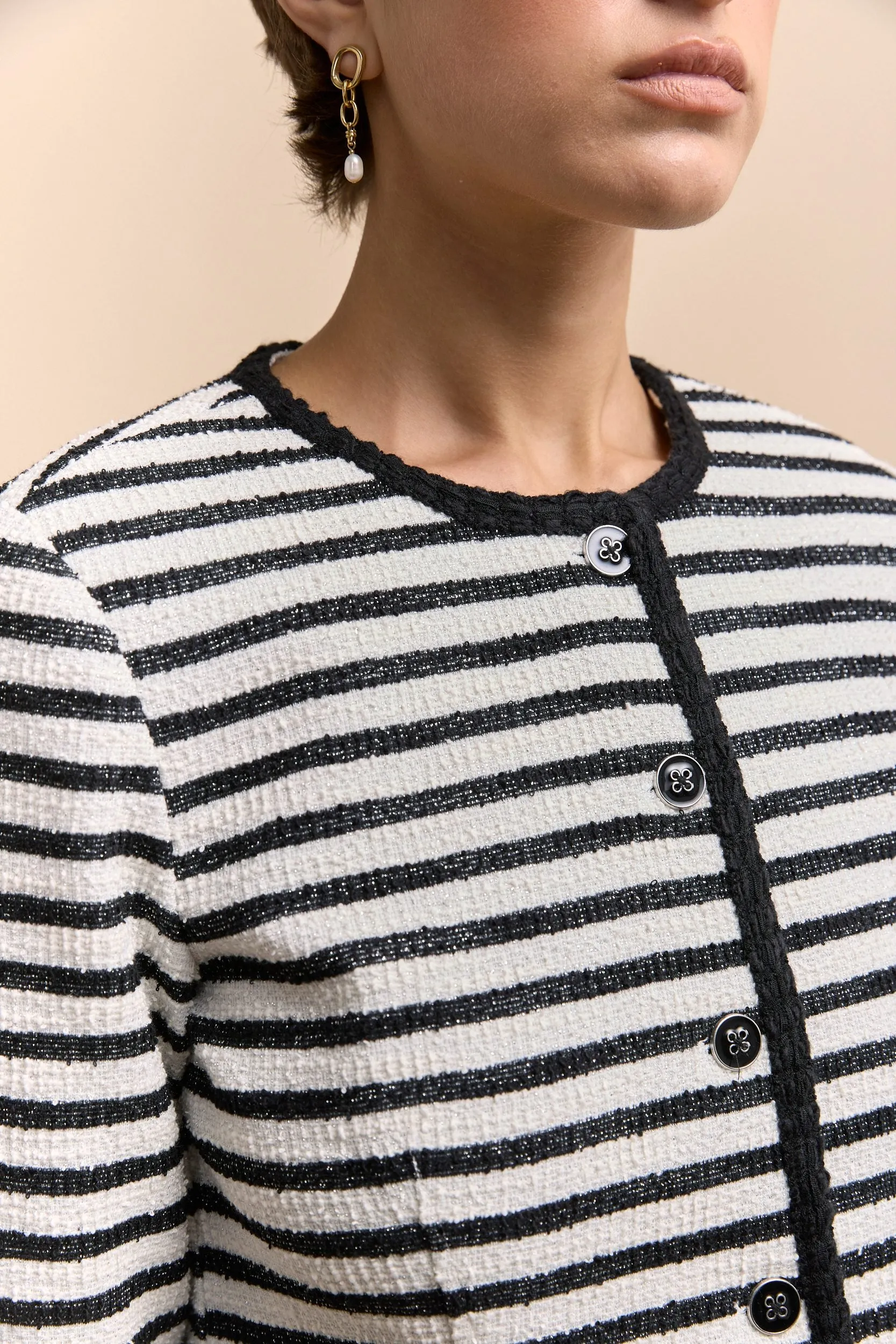 Stretch jacket with ribbon sold by Tristan Style product image thumbnail 4