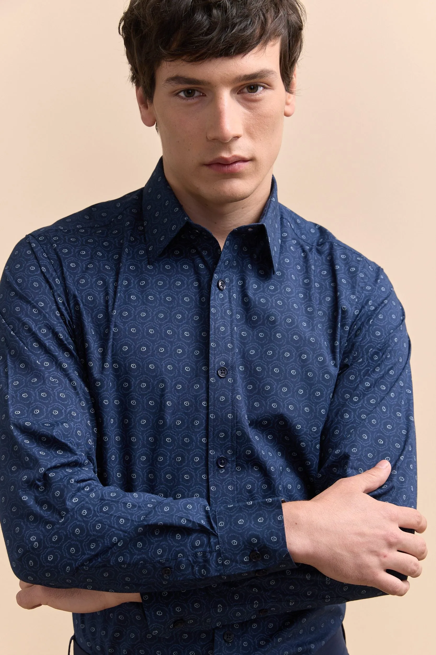 Fitted stretch shirt sold by Tristan Style product image thumbnail 3