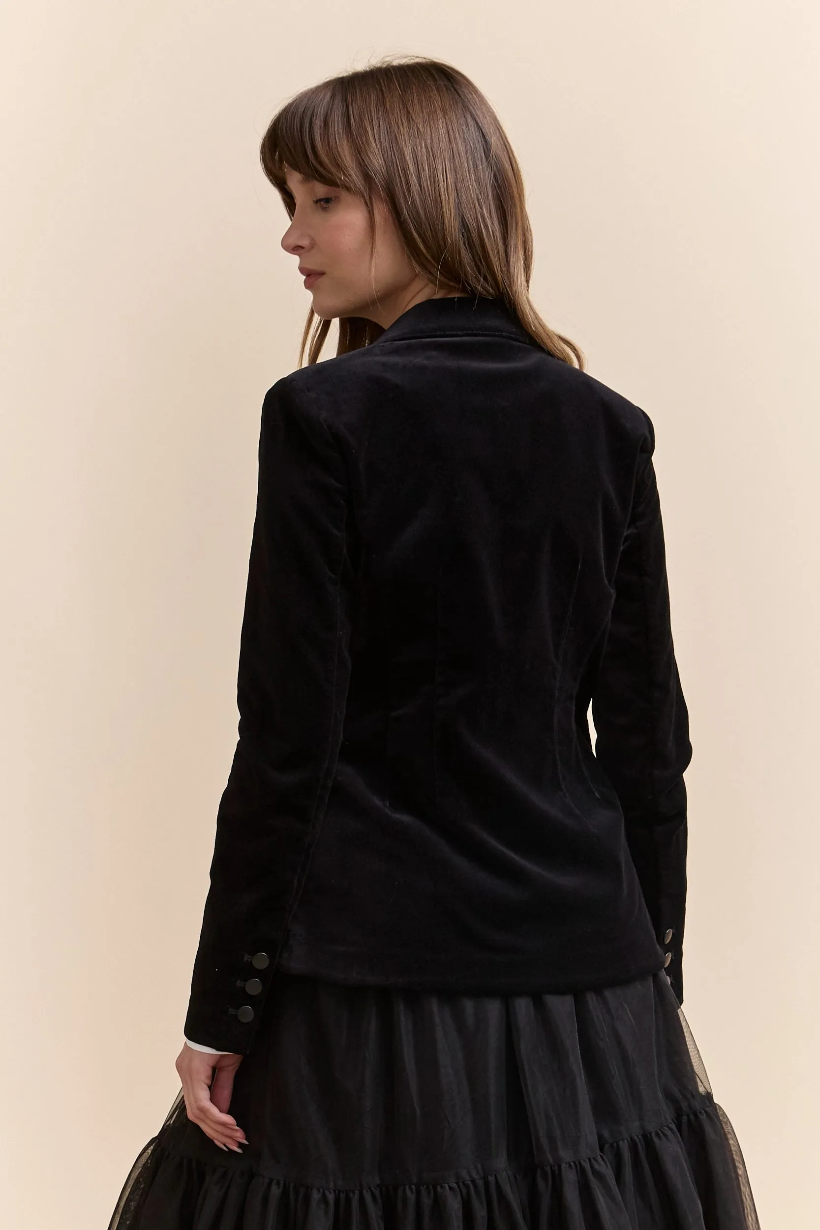 Velvet jean fitted blazer sold by Tristan Style product image thumbnail 2