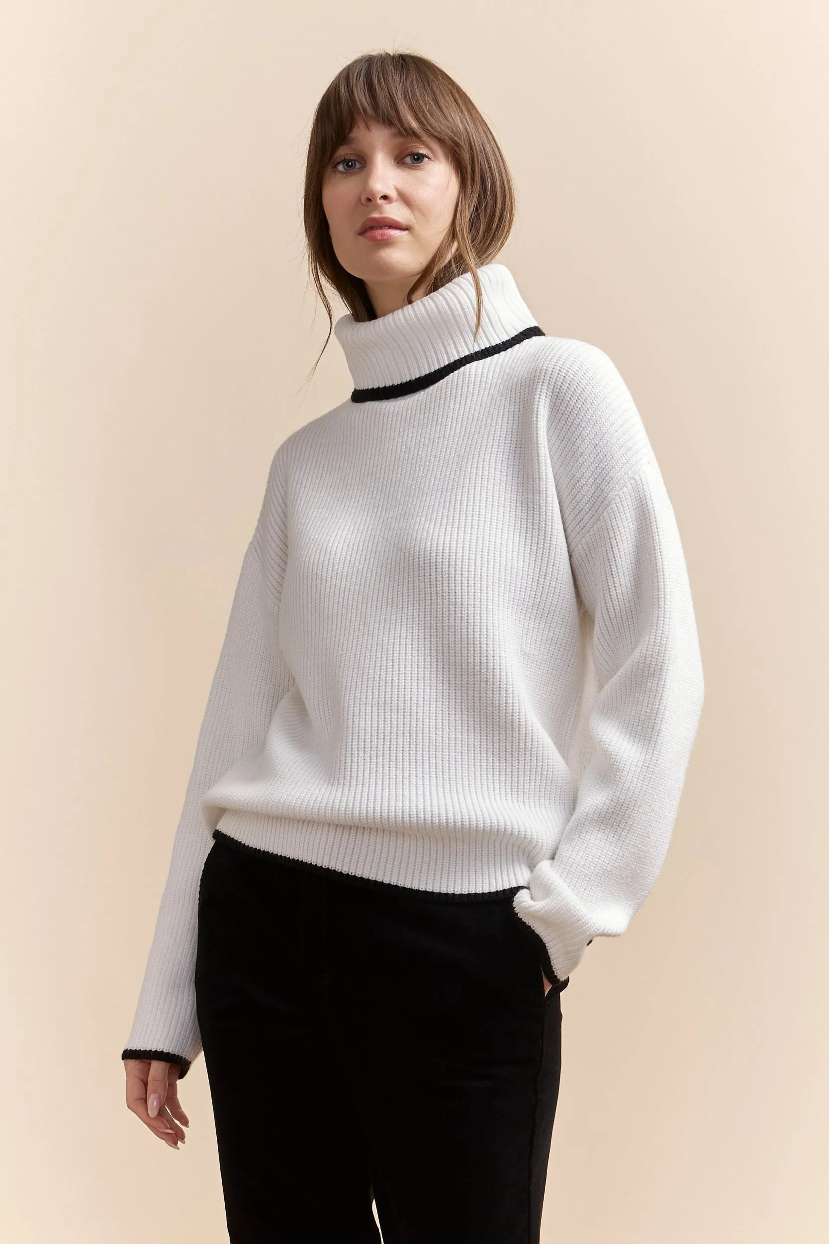 Mock neck sweater sold by Tristan Style product image thumbnail 3