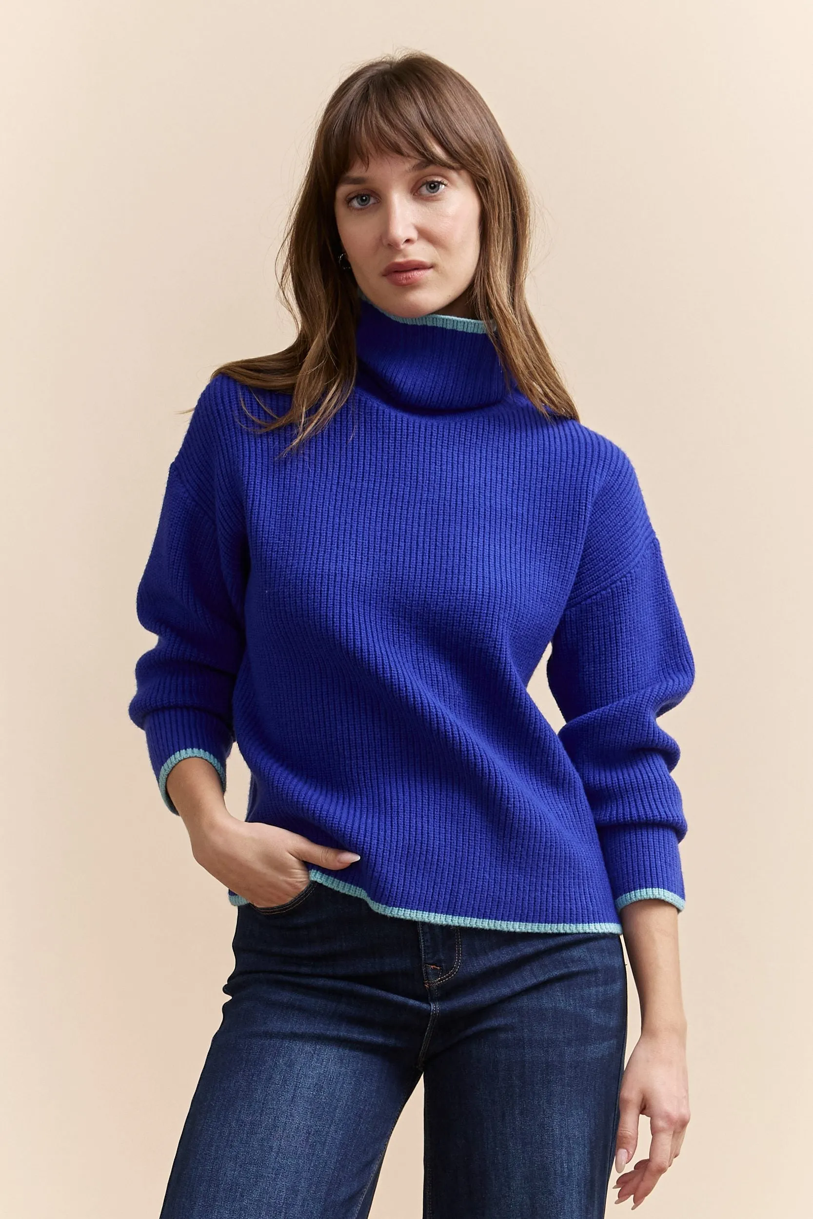 Mock neck sweater sold by Tristan Style product image thumbnail 2