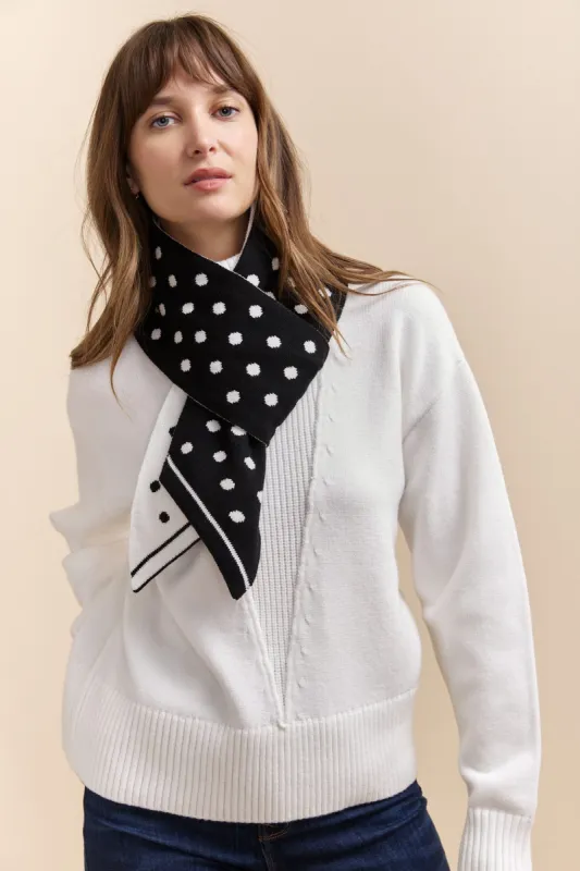 Polka dot scarf sold by Tristan Style
