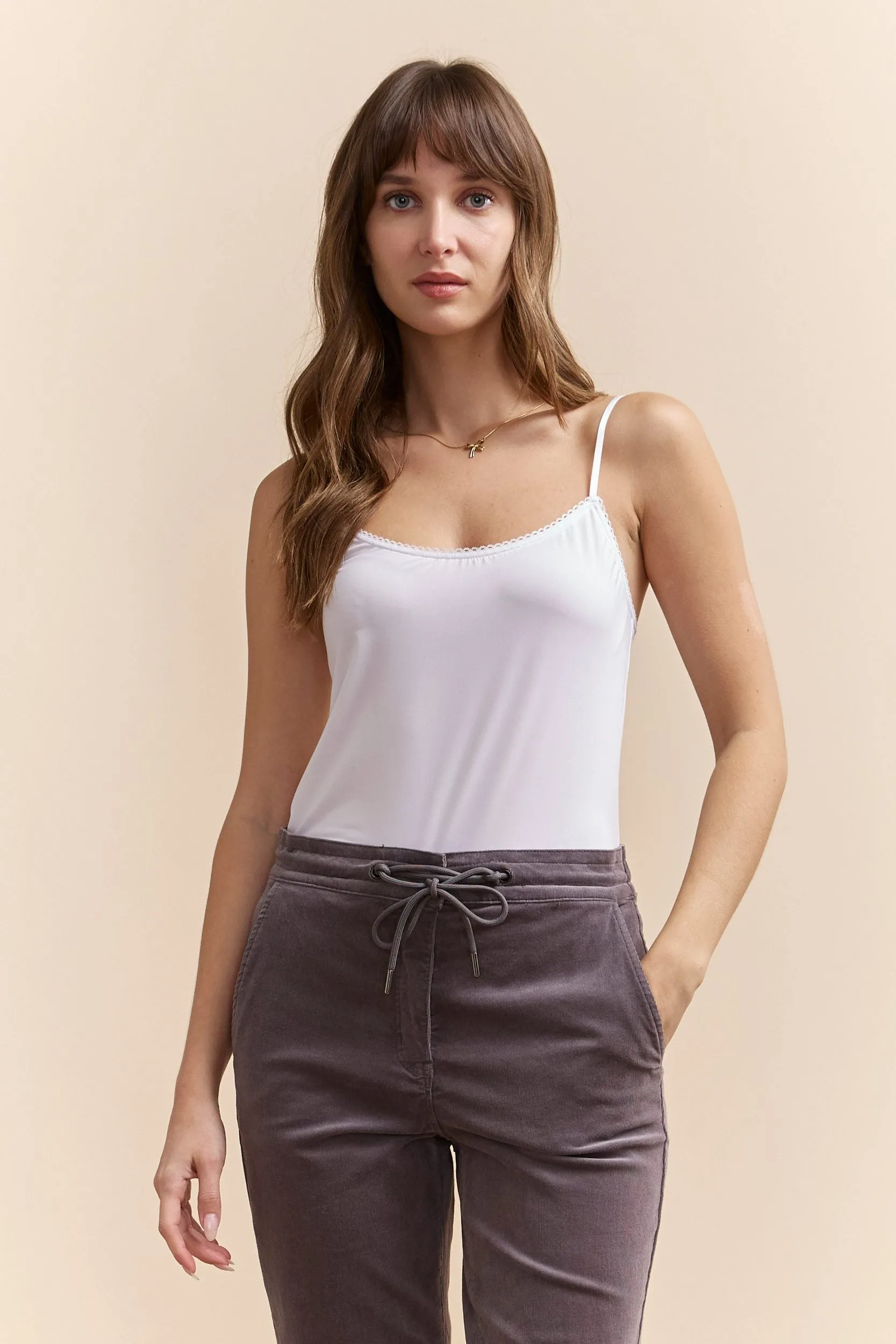 Spaghetti straps camisole sold by Tristan Style