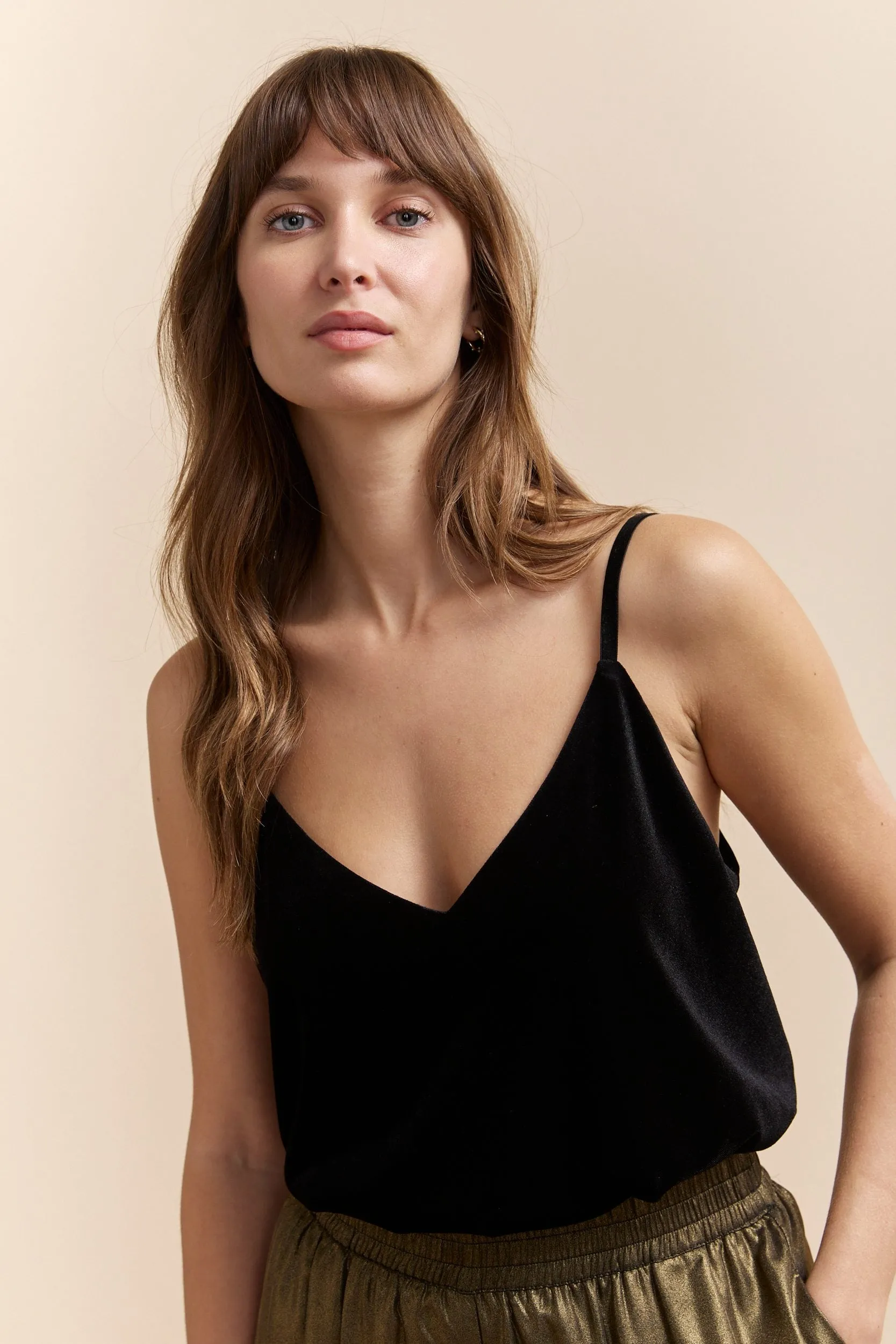 Velvet sleeveless top sold by Tristan Style product image thumbnail 3