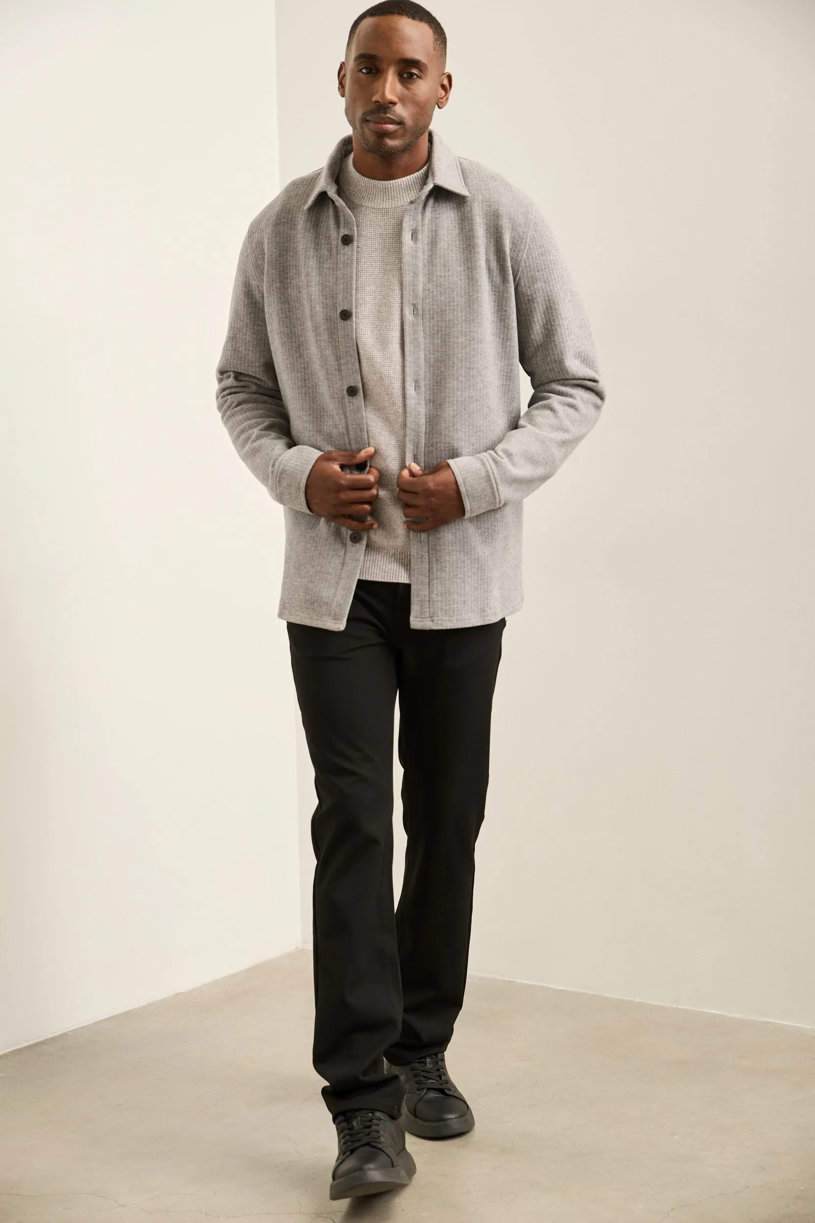 Textured mock neck sweater sold by Tristan Style product image thumbnail 5