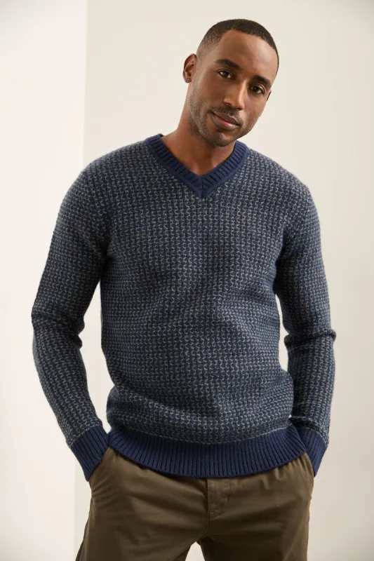 Two tone textured mock-zip swe sold by Tristan Style