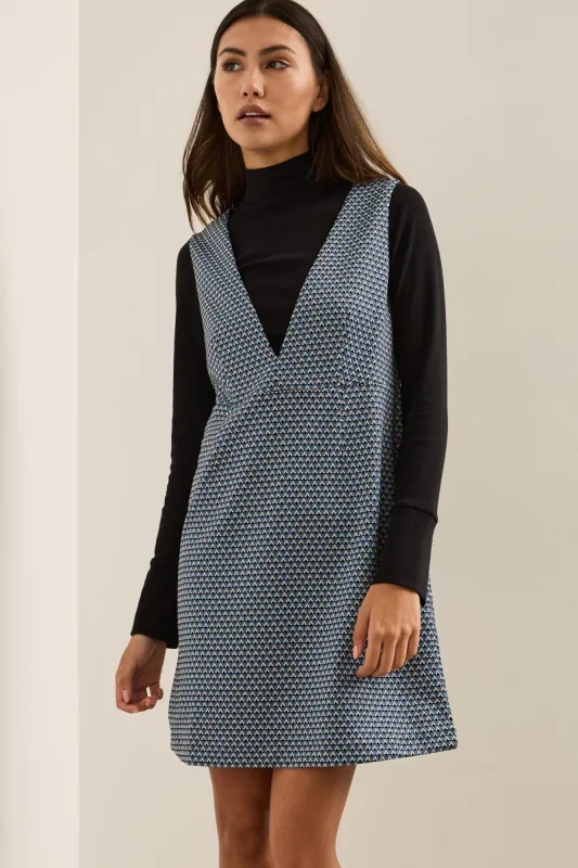 Jacquard A line Layering Dress sold by Tristan Style