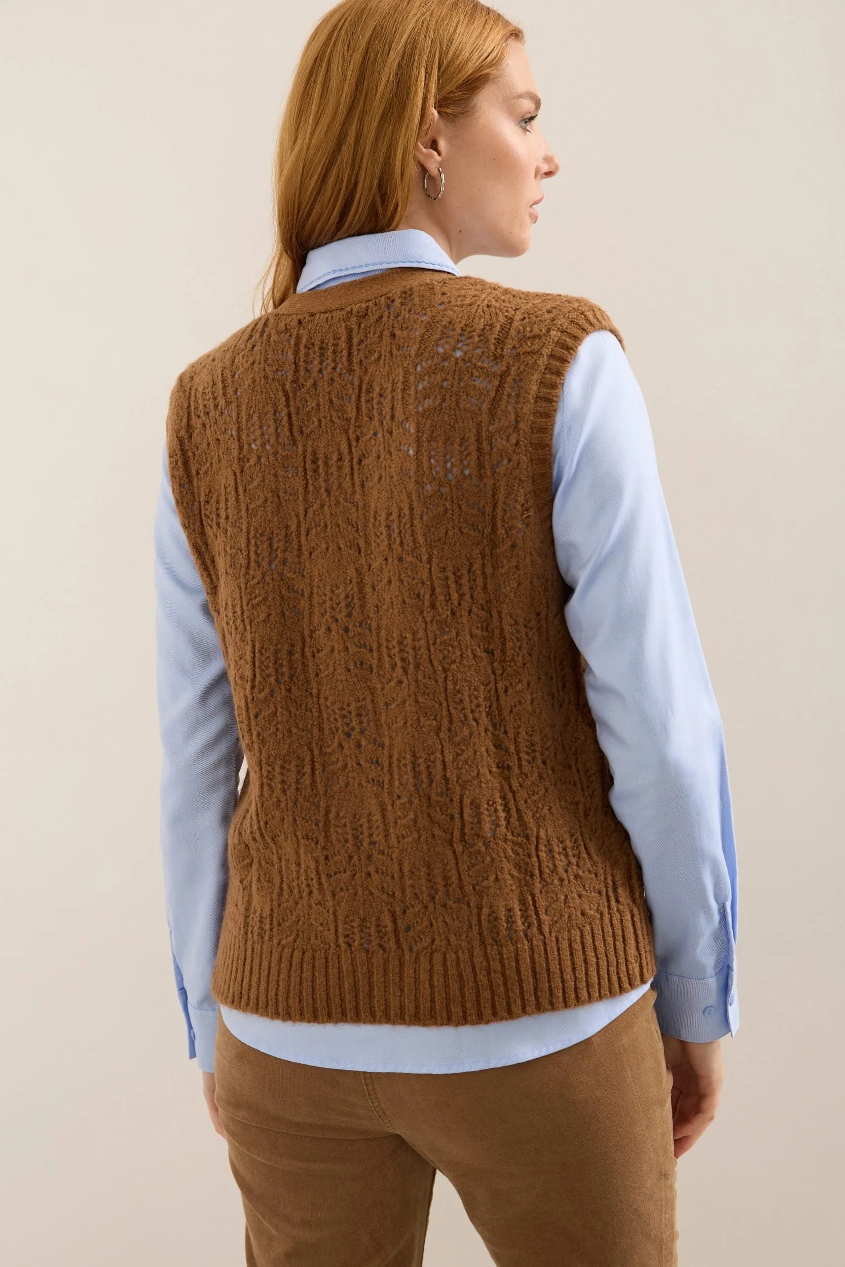 Pointelle Vest sold by Tristan Style product image thumbnail 2