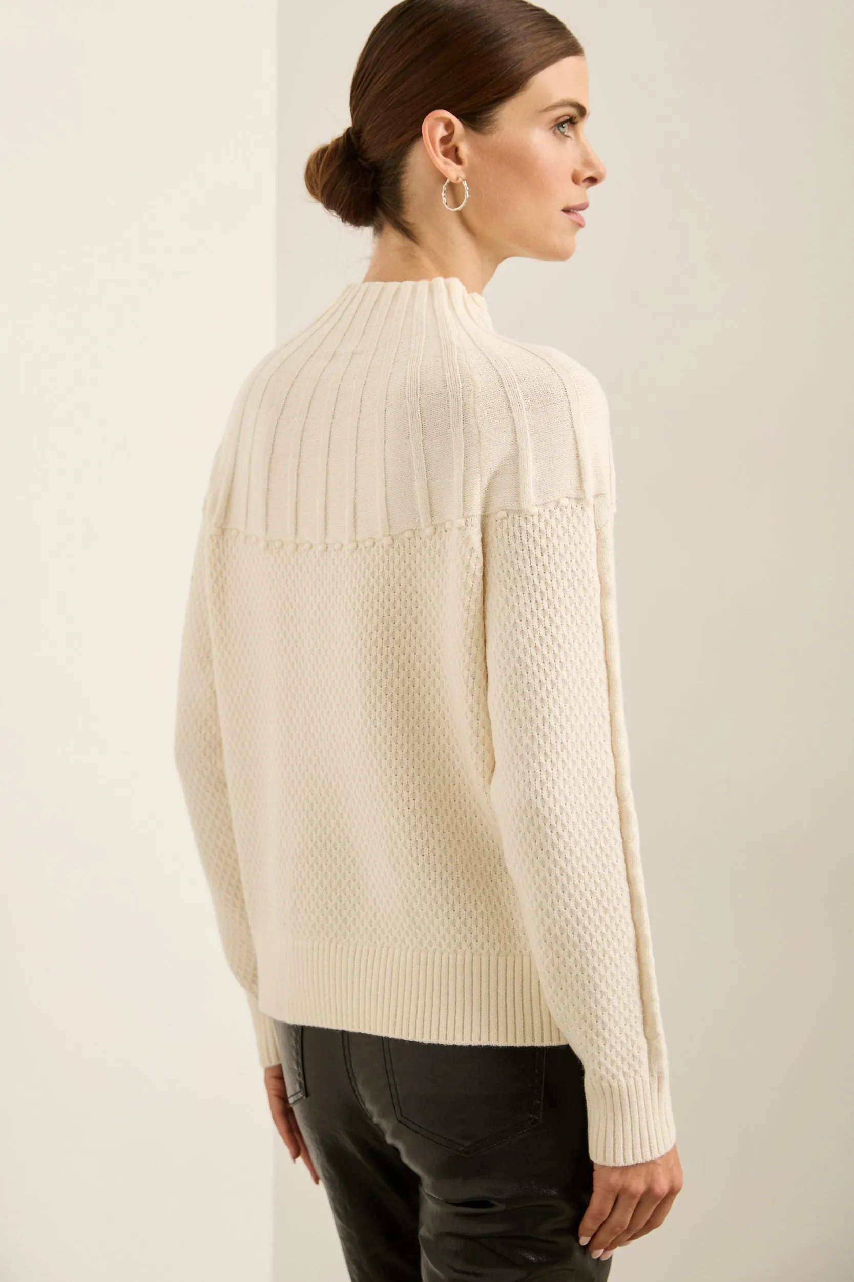 Raglan sleeve sweater with cab sold by Tristan Style product image thumbnail 4
