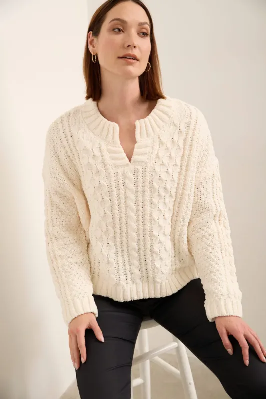 Oversized Cable Sweater sold by Tristan Style
